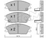 Комплект тормозных колодок, дисковый тормоз CIFAM 822-081-1 (D0440, D0404, D0497, 21773, 21774, 21012)
