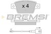 Комплект тормозных колодок, дисковый тормоз BREMSI BP3511 (25526, 25527, SPB511)