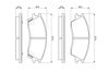 Bosch Brake Pad Set, disc brake 0 986 461 127