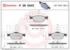 BREMBO Brake Pad Set, disc brake P 28 044X