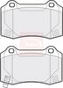 APEC Brake Pad Set, disc brake PAD2057
