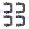 Комплектуючі, колодки дискового гальма DELPHI LX0515