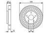 Гальмівний диск BOSCH 0986479 T37 (BD1836, E1 90R-02C0074/0804)