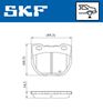 SKF Brake Pad Set, disc brake VKBP 90932