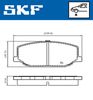 комплект спирачно феродо, дискови спирачки
