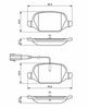 комплект спирачно феродо, дискови спирачки