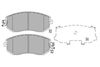Комплект тормозных колодок, дисковый тормоз KAVO PARTS KBP-8025