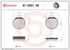 BREMBO Brake Pad Set, disc brake 07HO0130