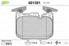 Valeo 601391 Brake Pad Set, disc brake