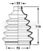 First Line FCB2359 Bellow, drive shaft