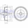 Тормозной барабан DELPHI BF430