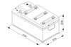 BOSCH Batterie T3 047 12 V / 143 Ah - 3223150R1, 3399535R1, 0092T30470 1282640C1, 5163340, 2.9559.046.2, 2.9559.046.0, 2.9553.102.0, 2.9559.036.0, 2.9559.006.0, 2.9559.510.0, 2.9559.014.0, 2.9559.022.0,