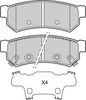 комплект спирачно феродо, дискови спирачки