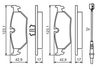 комплект спирачно феродо, дискови спирачки
