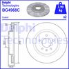 Тормозной диск DELPHI BG4968C