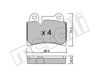 Комплект тормозных колодок, дисковый тормоз METELLI 22-0660-0 (D1277, 24097)