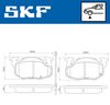 комплект спирачно феродо, дискови спирачки