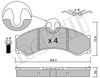 Комплект тормозных колодок, дисковый тормоз METELLI 22-0262-1 (D1136, 29153)