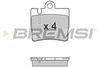 Набір гальмівних колодок, дисковий гальмо BREMSI BP2999 (23078, D848-7724, SPA999)
