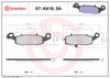 BREMBO Brake Pad Set, disc brake 07KA18SA