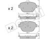 Комплект гальмівних колодок, дискове гальмо METELLI 22-1138-0 (D2047, D2193, 22602, 22603)