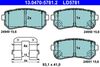комплект спирачно феродо, дискови спирачки