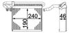 Mahle Evaporator, air conditioning AE 70 000P