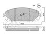 Комплект гальмівних колодок, дискове гальмо CIFAM 822-1000-0 (22070, D1709, D1843)