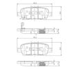 Комплект гальмівних колодок, дискове гальмо NIPPARTS N3611051