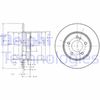 Тормозной диск DELPHI BG3326C