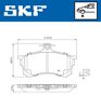 Sada brzdových destiček, kotoučová brzda VKBP 80780 E