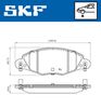 комплект спирачно феродо, дискови спирачки