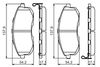 Bosch Brake Pad Set, disc brake 0 986 494 572