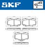 комплект спирачно феродо, дискови спирачки