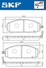 SKF Brake Pad Set, disc brake VKBP 80509 A