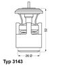 Wahler Thermostat, coolant 3143.87D