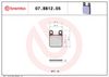BREMBO Brake Pad Set, disc brake 07BB1205