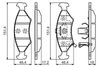 Комплект тормозных колодок, дисковый тормоз BOSCH 0 986 494 547 (BP1468, E1 90R-02A0006/0056, 23266)