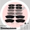 Комплект тормозных колодок, дисковый тормоз ZIMMERMANN 22434.145.1 (22434, D1879-9107)