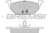 Комплект гальмівних колодок, дискове гальмо BREMSI BP2712 (21974, 23130, SPA712)