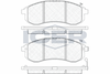 Комплект гальмівних колодок, дискове гальмо ICER 181507 (21483, 23879, 23880, D1214-8334)