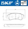 комплект спирачно феродо, дискови спирачки