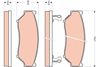Комплект гальмівних колодок, дискове гальмо TRW GDB3436 (21907, 21908, 21909, 24346)