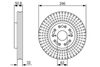 Гальмівний диск BOSCH 0 986 479 485 (BD1343)