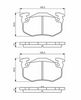 комплект спирачно феродо, дискови спирачки