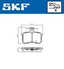 комплект спирачно феродо, дискови спирачки
