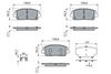 Комплект гальмівних колодок, дискове гальмо BOSCH 0 986 460 276 (BP2974, E9-90R-02A1727/5514, 26157)
