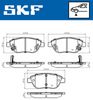 комплект спирачно феродо, дискови спирачки