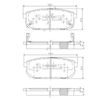 Комплект тормозных колодок, дисковый тормоз NIPPARTS J3610305