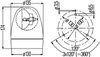 maják modrý KL ROTAFIX M 12V, magnet 2RL007337-121